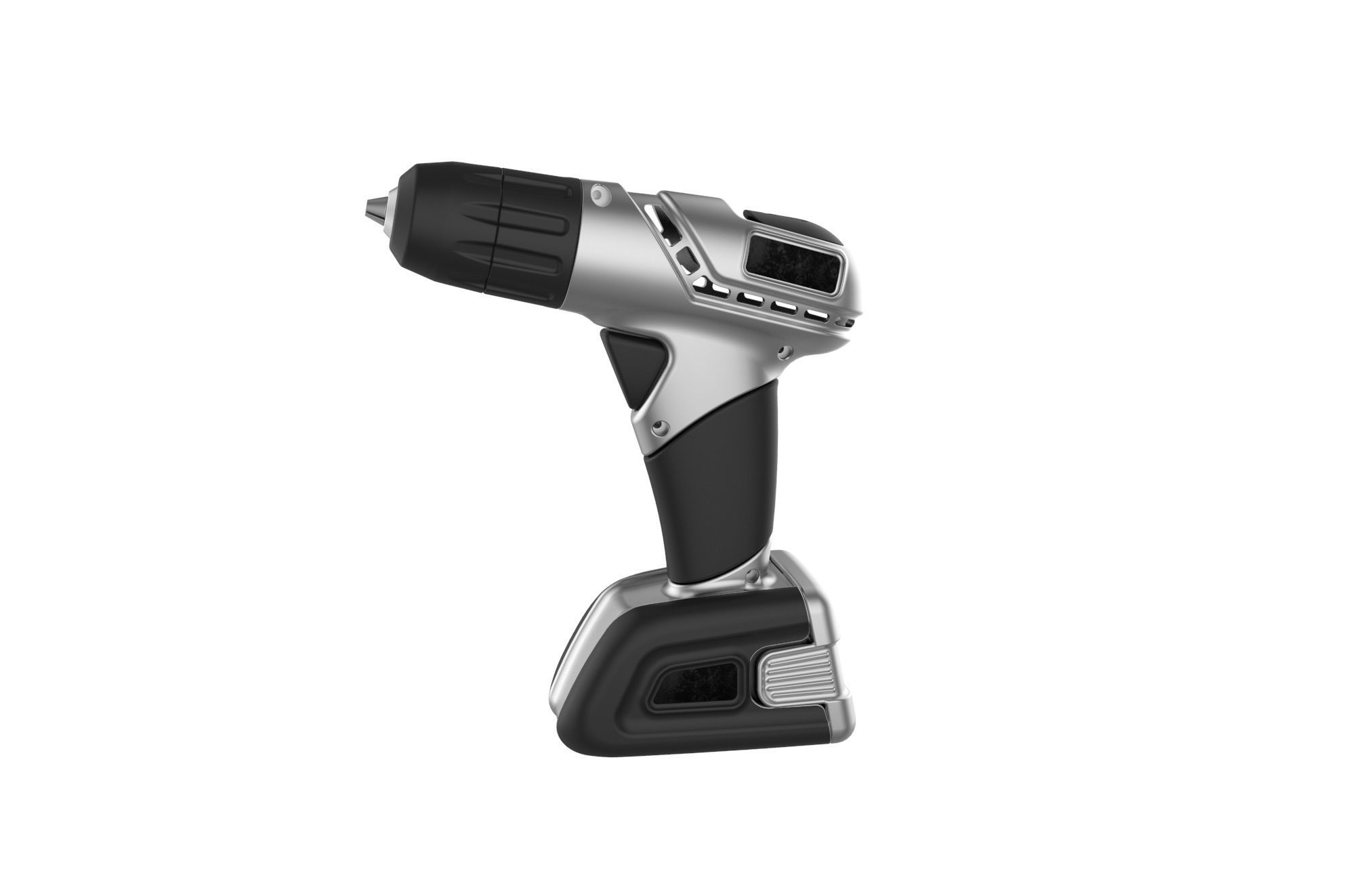 Cordless drill 3D print model_15