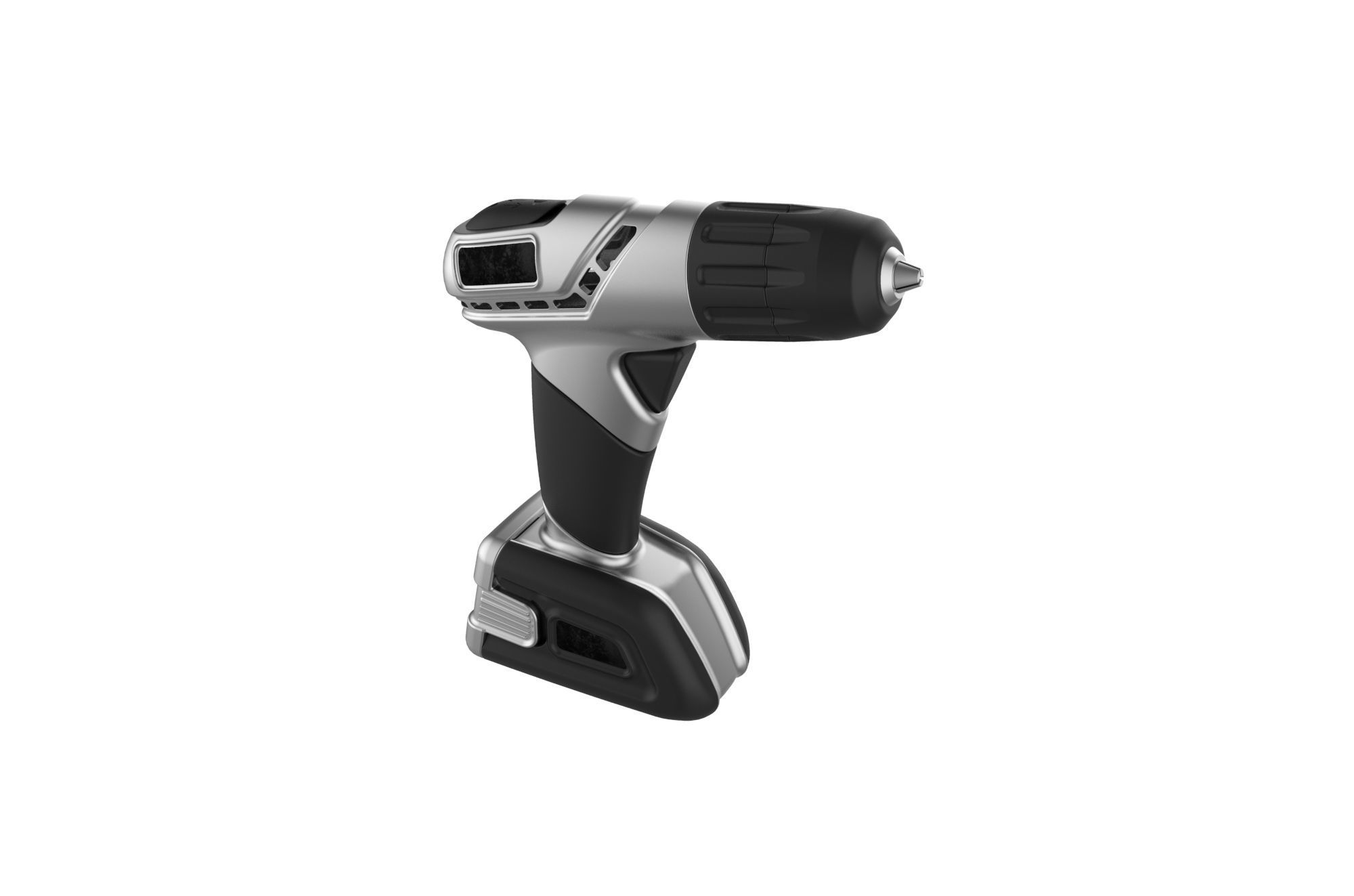 Cordless drill 3D print model_21