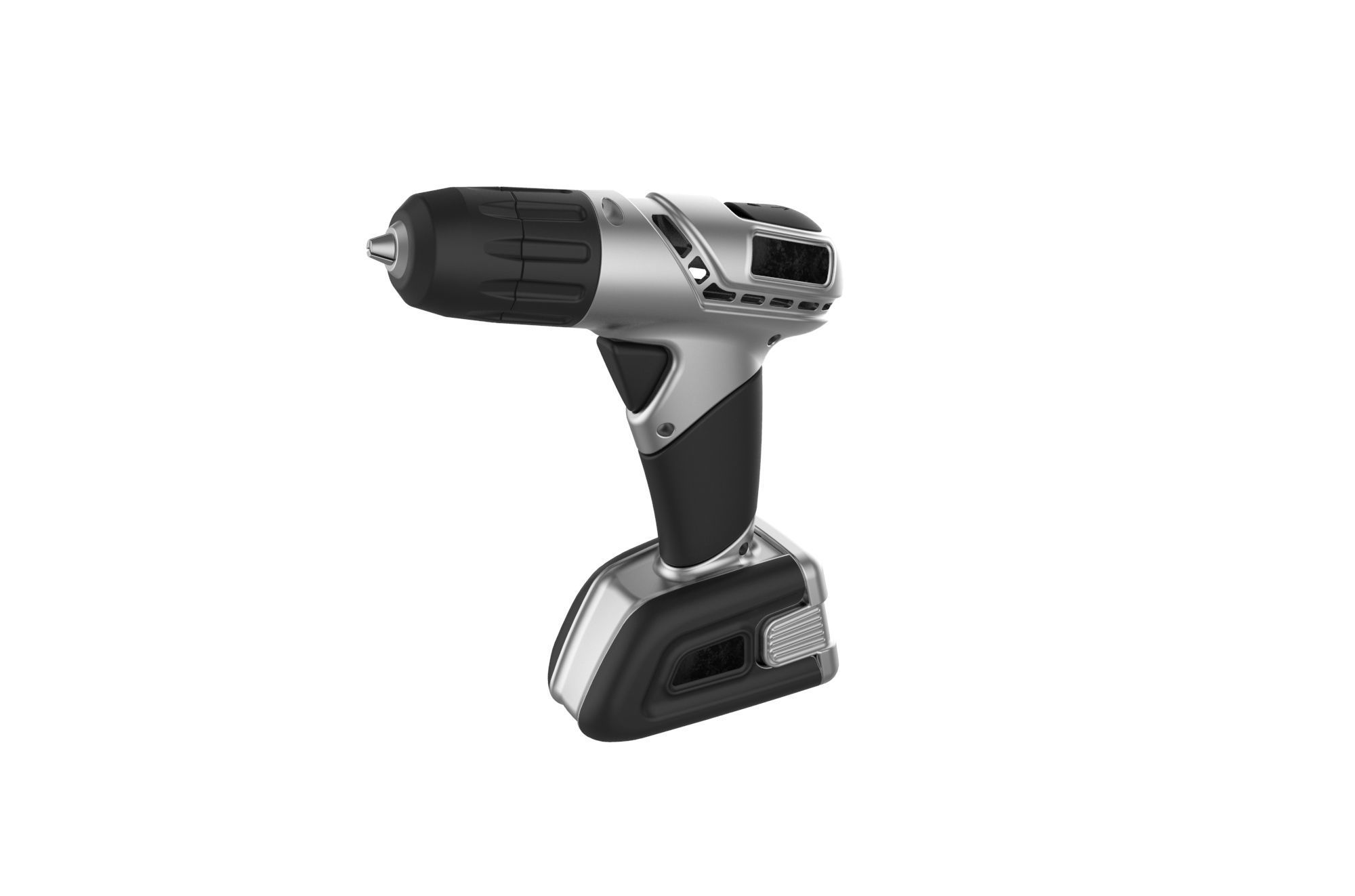 Cordless drill 3D print model_16