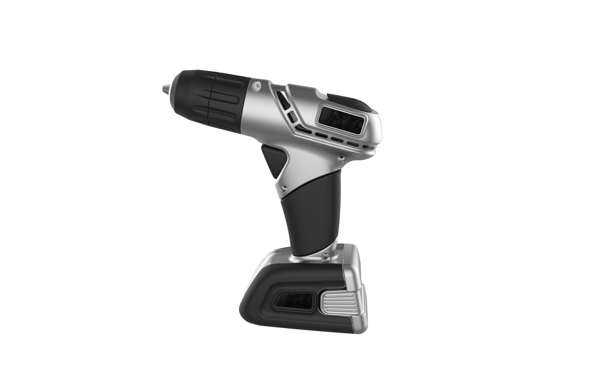 Cordless drill 3D print model_14