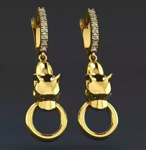 Panther earrings