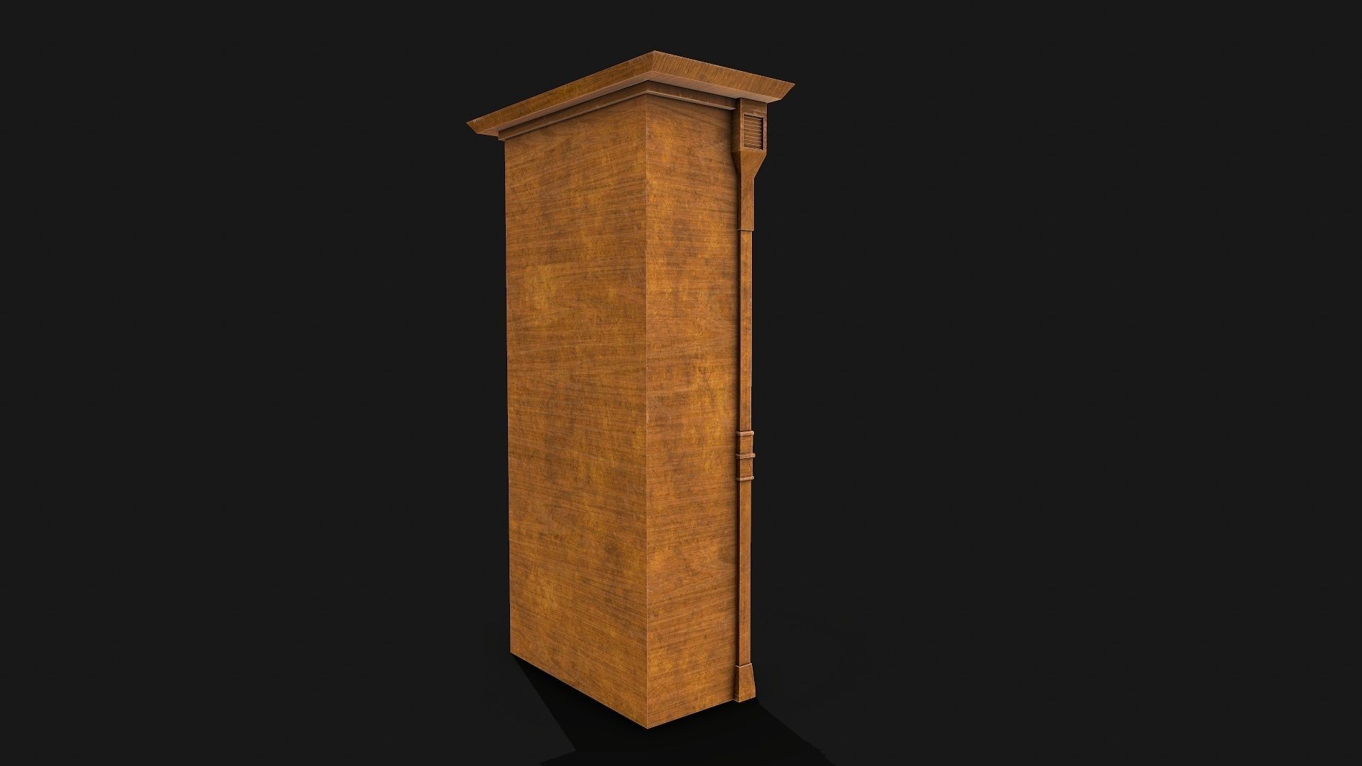 Medieval Bookshelf PBR Library Low-poly 3D model_10