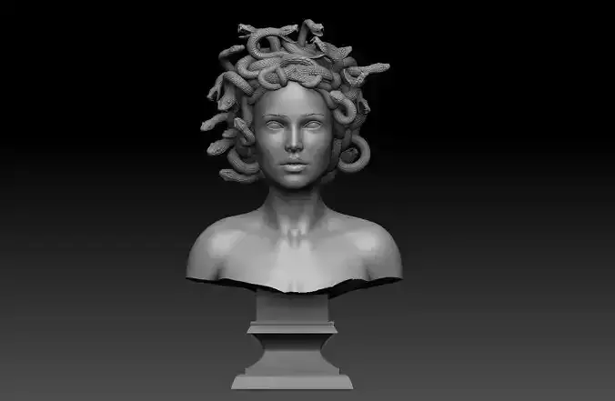 MEDUSA BUST 3D MODEL   3D print model