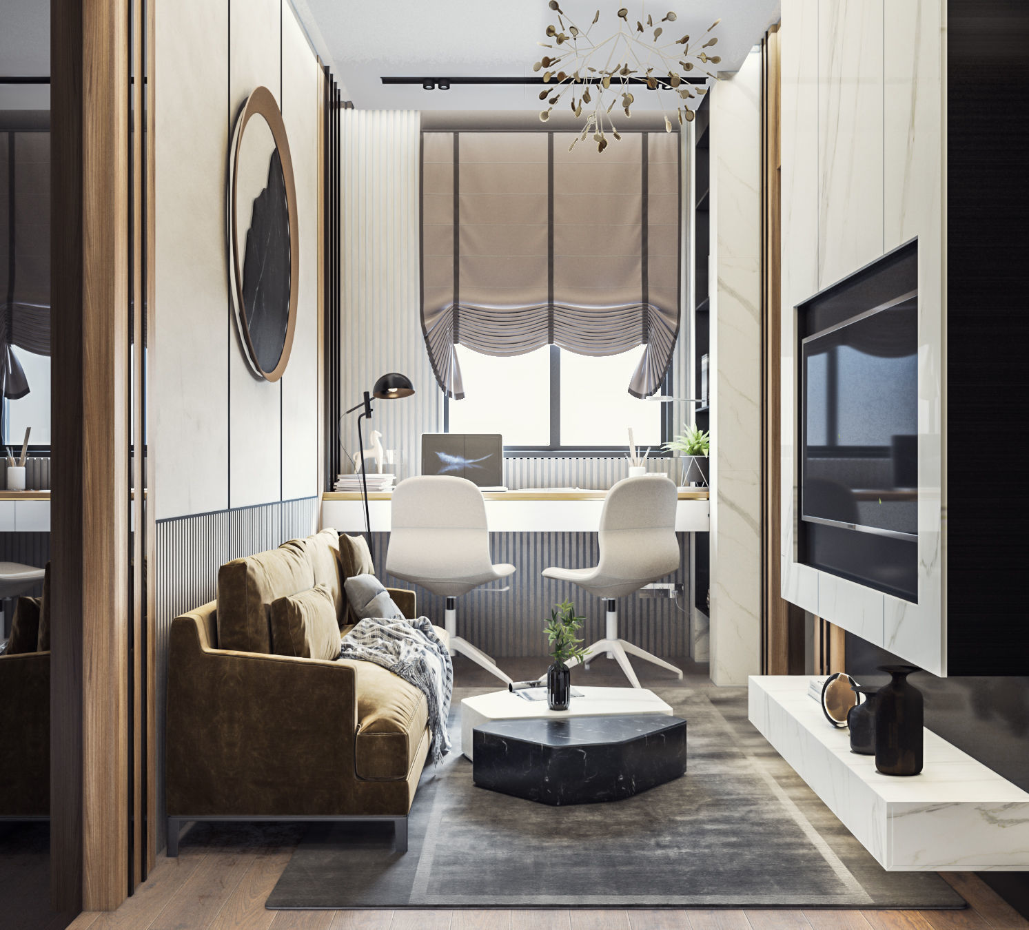 Luxury Office 3D model 3D model_2