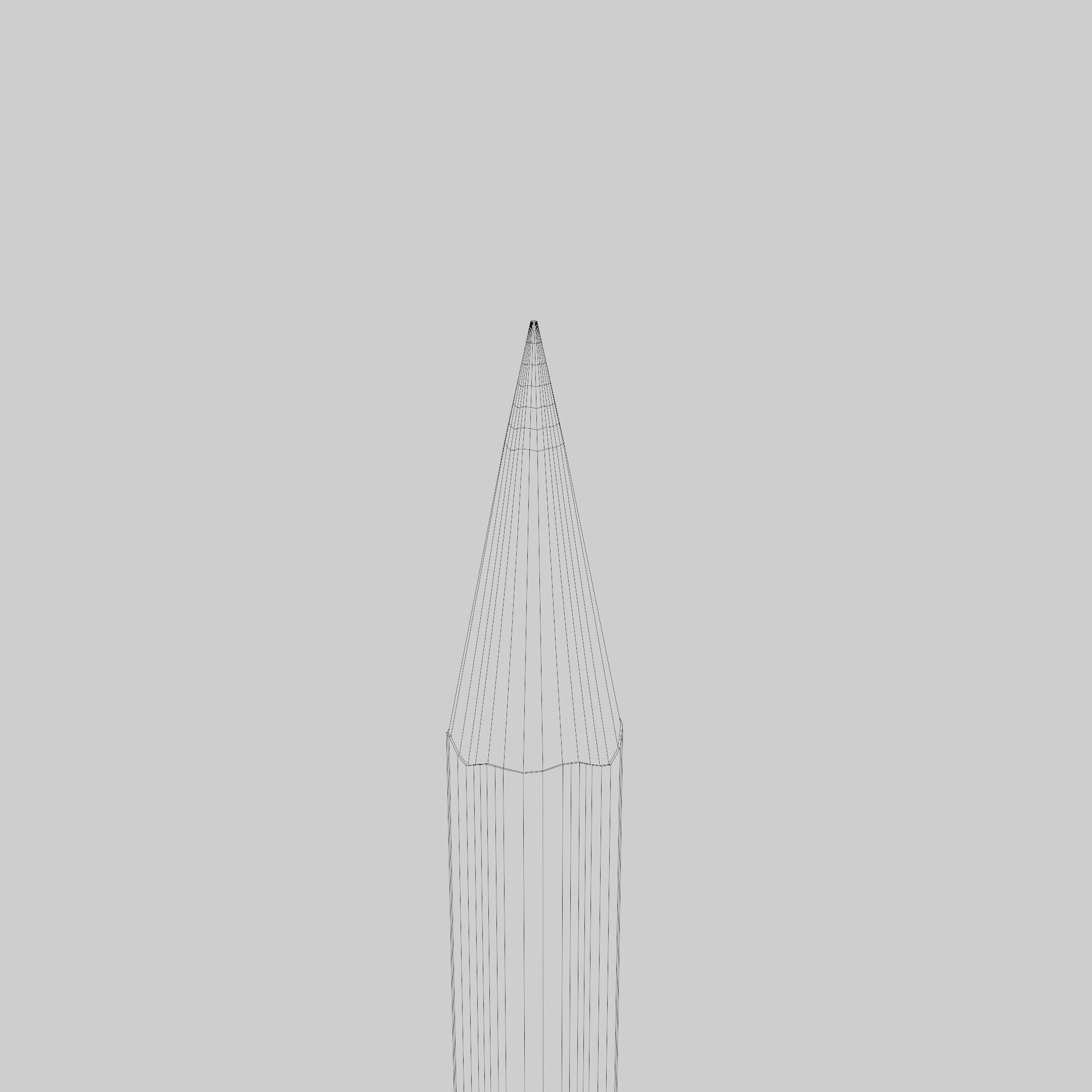 Pencil holder pencils Free low-poly 3D model_6