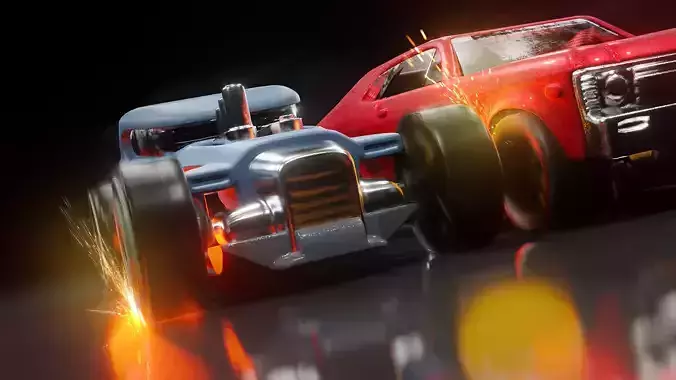 Hot Rod - Hot Wheels - Car Model - Game Ready