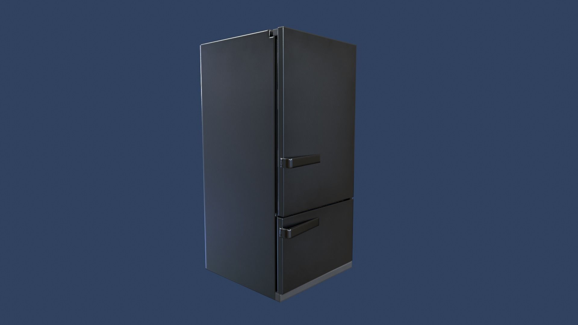 Fridge refrigerator Low-poly 3D model_3