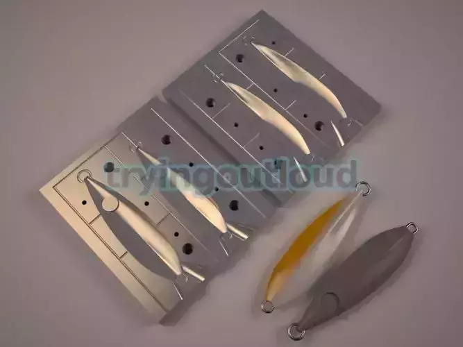 200-250 gr  Butterfly Flat Likeness Metal Jig Mold 