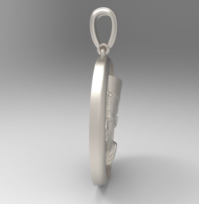 Nefertiti Pendant 3D print model_11