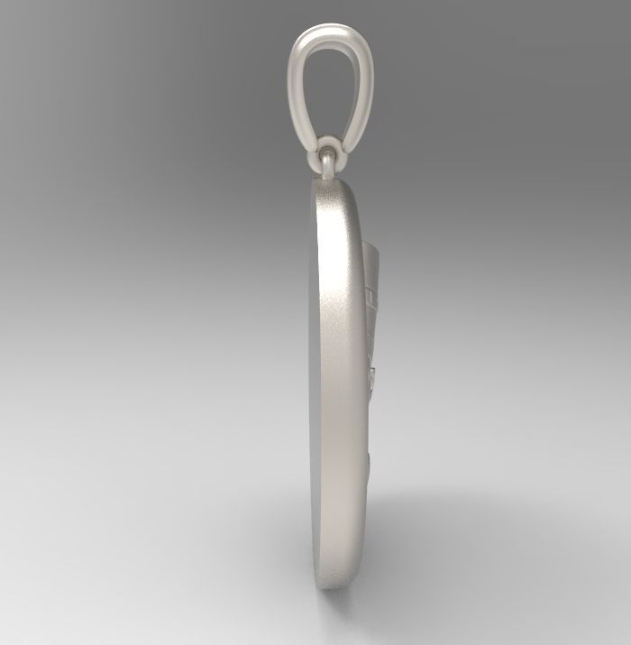 Nefertiti Pendant 3D print model_10