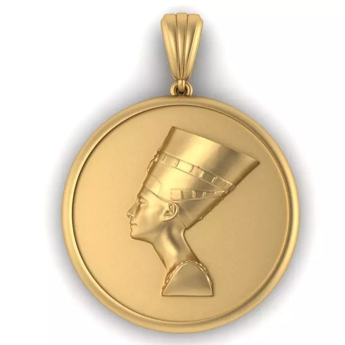 Nefertiti Pendant 3D print model_0