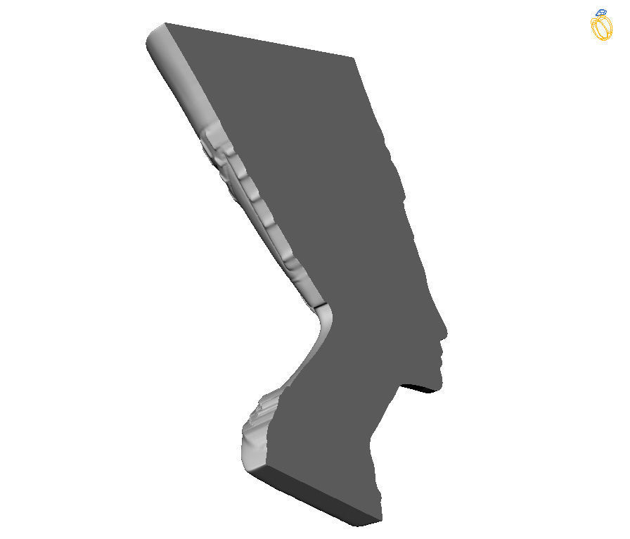 Nefertiti Pendant 3D print model_3