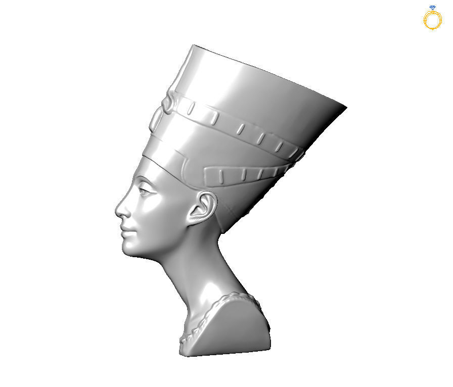 Nefertiti Pendant 3D print model_2