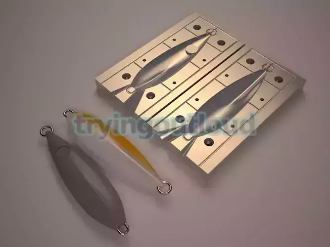 300gr Butterfly Flat Likeness Metal Jig Mold 