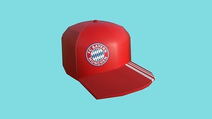 Bayern Munchen Cap - Soccer Hat - Character Costume Low-poly 3D model