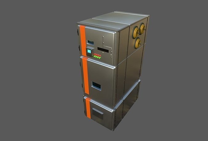 Medium Voltage Metal - Clad Air Insulated Switchgear Low-poly 3D model