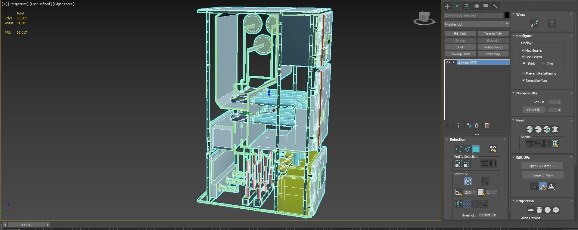 Medium Voltage Metal - Clad Air Insulated Switchgear Low-poly 3D model_10