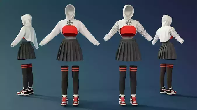 Female Outfit 3D model