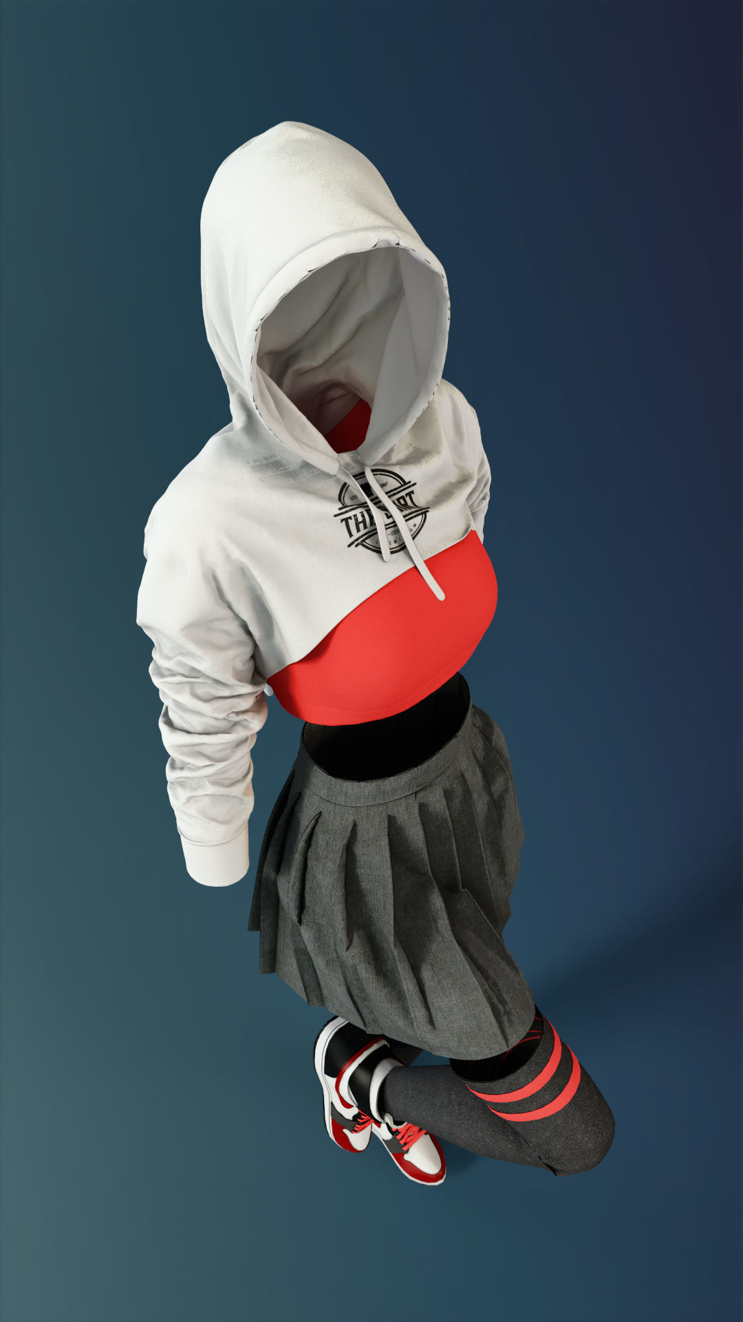 Female Outfit 3D model_3