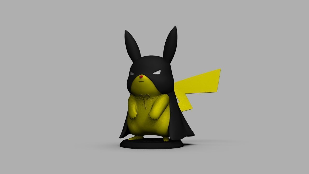 Pokemon Bat Pikachu  Batman  3D print model_33