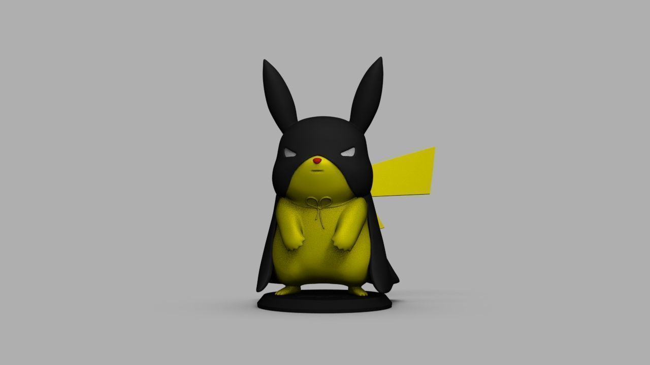Pokemon Bat Pikachu  Batman  3D print model_31