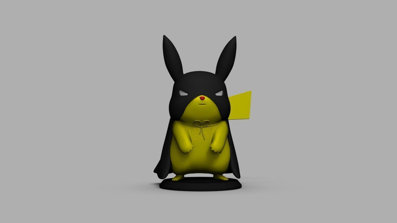Pokemon Bat Pikachu  Batman  3D print model_29
