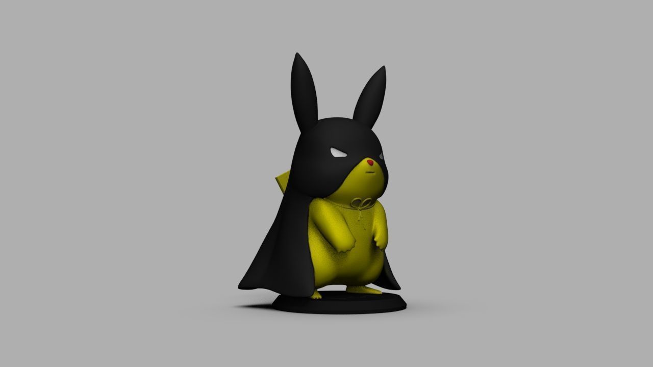 Pokemon Bat Pikachu  Batman  3D print model_23