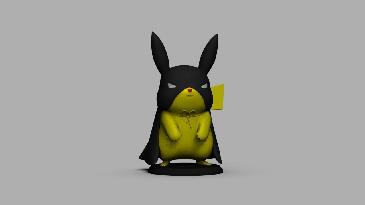 Pokemon Bat Pikachu  Batman  3D print model_28