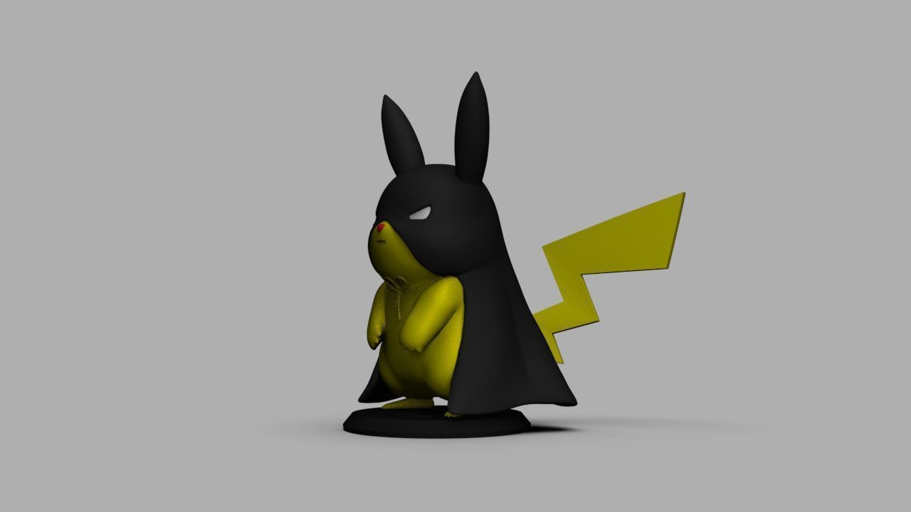 Pokemon Bat Pikachu  Batman  3D print model_38