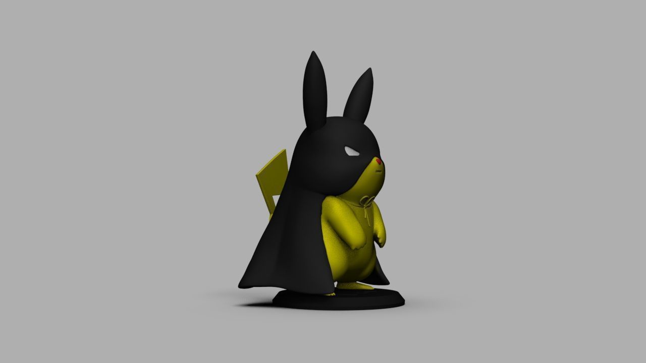 Pokemon Bat Pikachu  Batman  3D print model_20