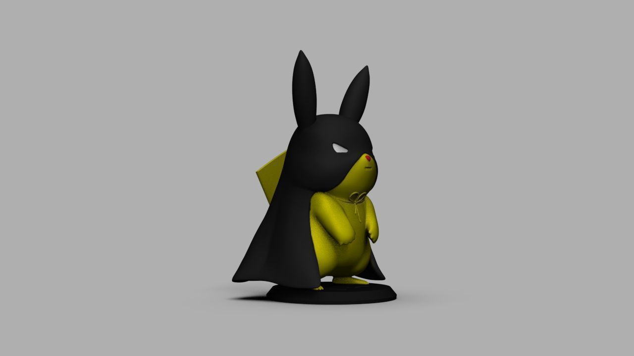 Pokemon Bat Pikachu  Batman  3D print model_21
