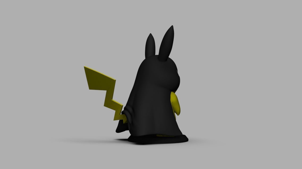 Pokemon Bat Pikachu  Batman  3D print model_11