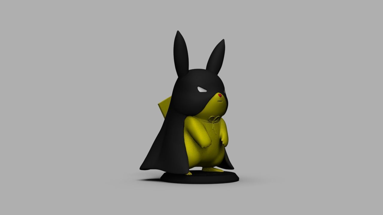 Pokemon Bat Pikachu  Batman  3D print model_22
