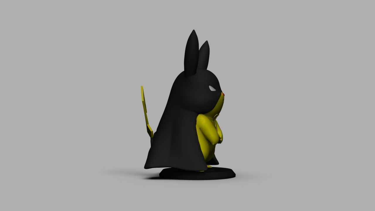 Pokemon Bat Pikachu  Batman  3D print model_16
