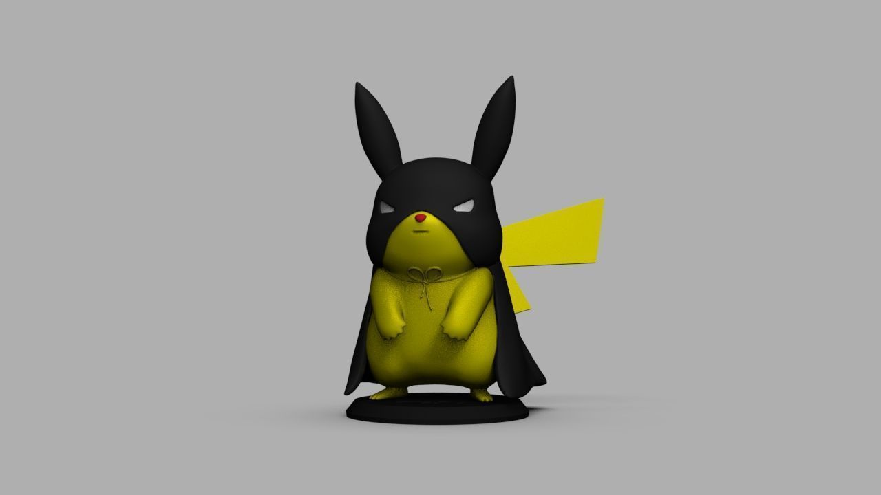 Pokemon Bat Pikachu  Batman  3D print model_32