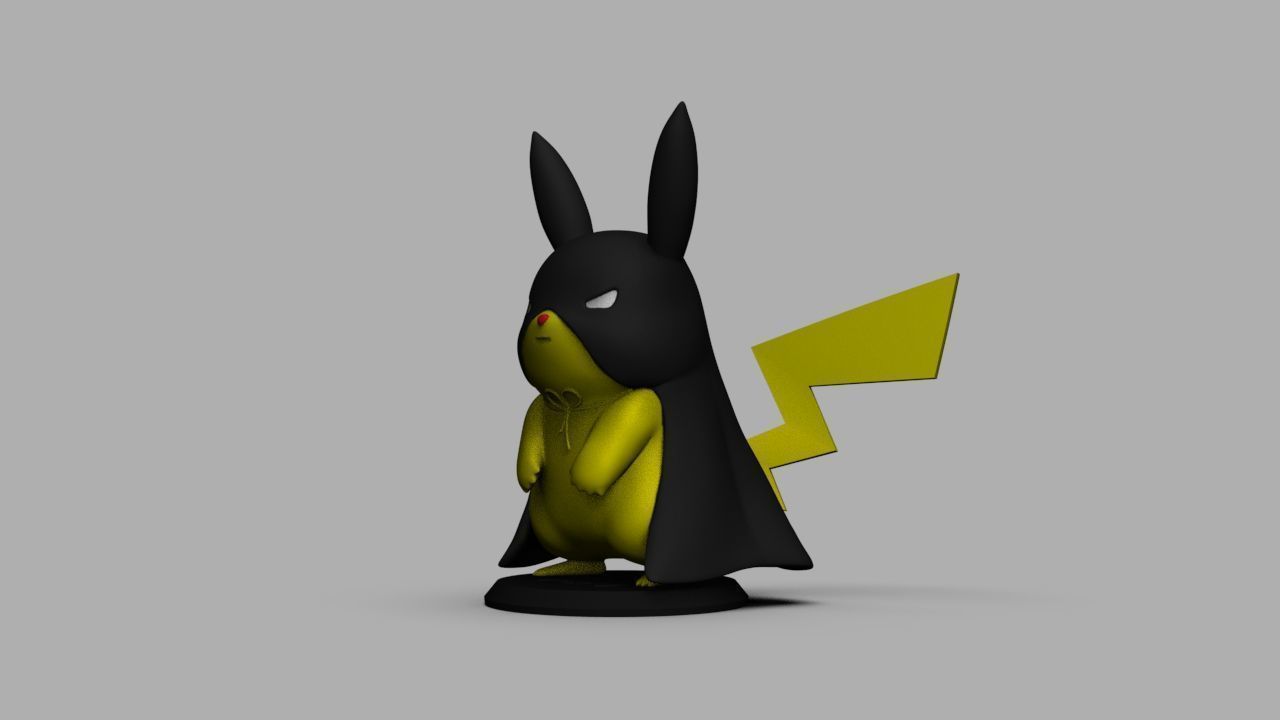 Pokemon Bat Pikachu  Batman  3D print model_37