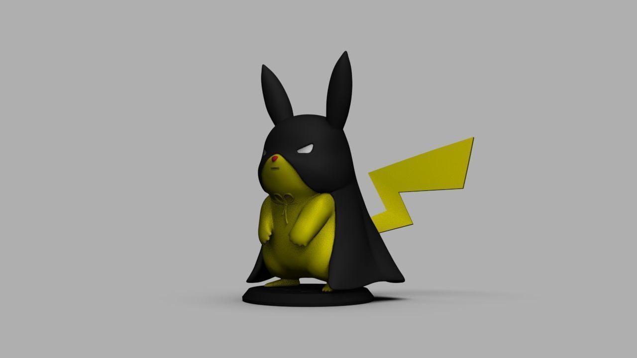 Pokemon Bat Pikachu  Batman  3D print model_36