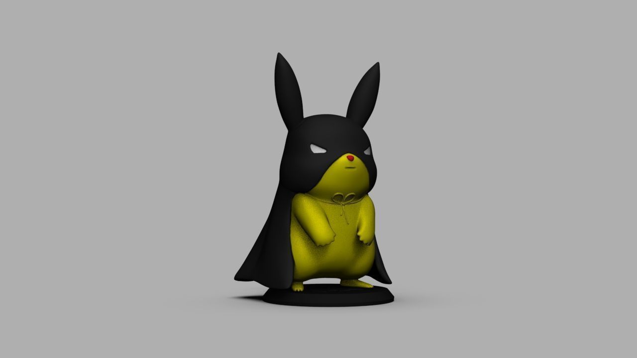 Pokemon Bat Pikachu  Batman  3D print model_25