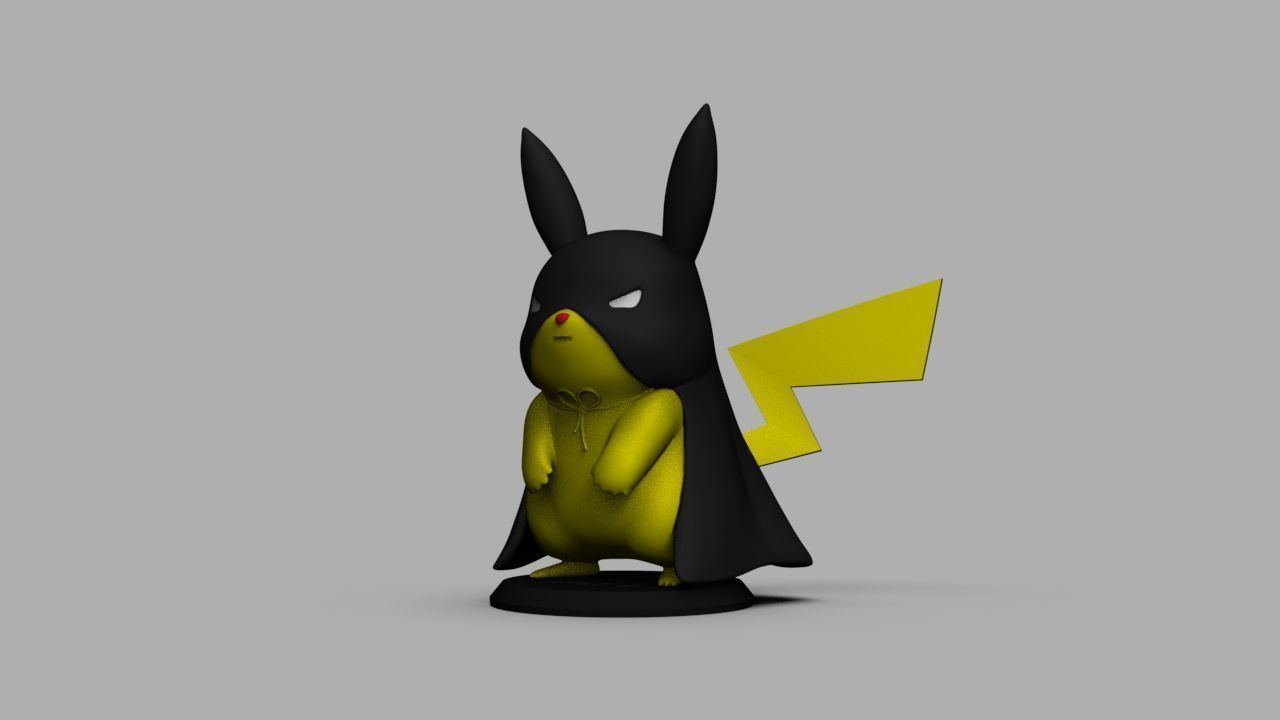 Pokemon Bat Pikachu  Batman  3D print model_35