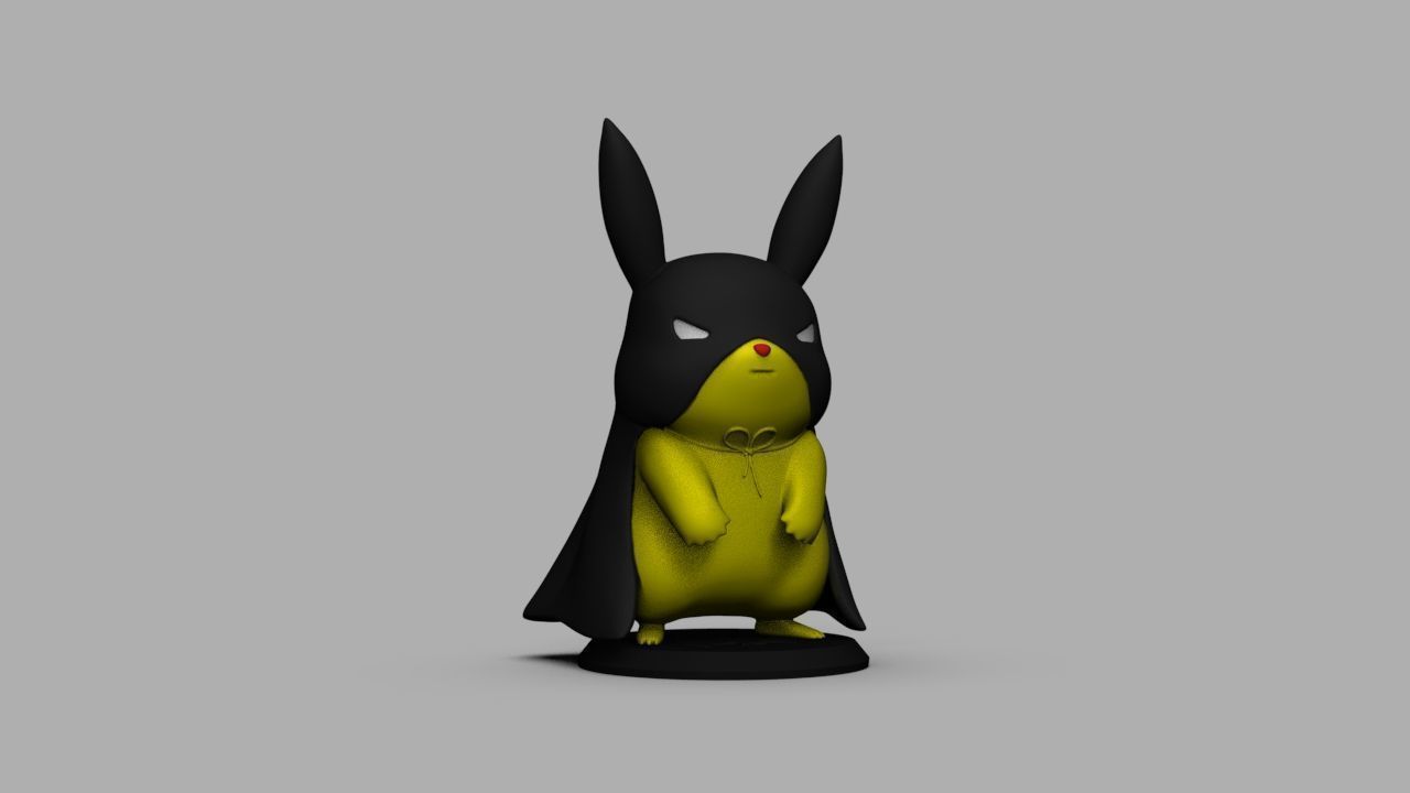 Pokemon Bat Pikachu  Batman  3D print model_26