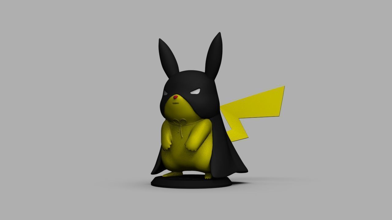 Pokemon Bat Pikachu  Batman  3D print model_34