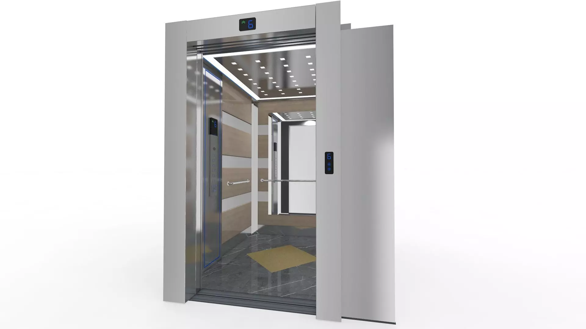 Adjustable Elevator Rigged 3D model