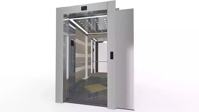 Adjustable Elevator Rigged 3D model
