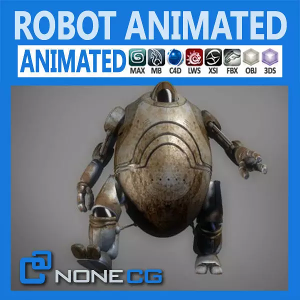 Animated Robot 3D model_0
