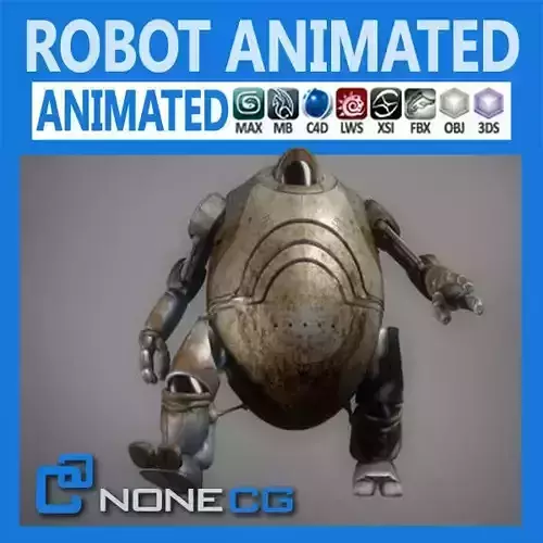 Animated Robot 3D model