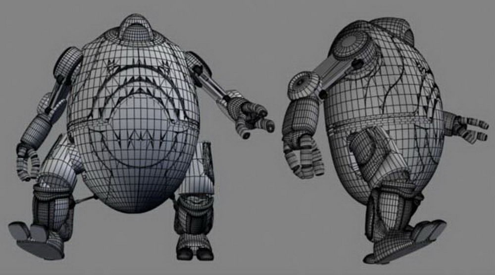 Animated Robot 3D model_3
