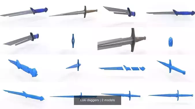 Loki daggers 3D Model Collection