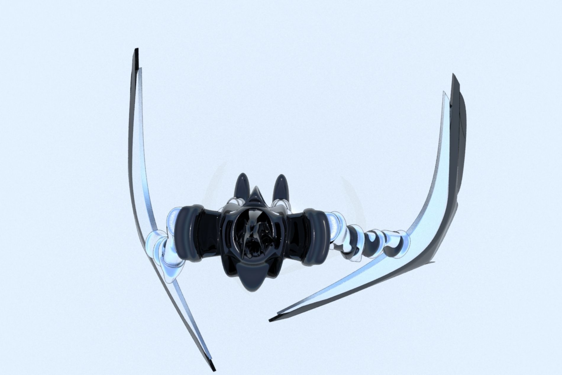 Robot Cyborg Game Character SciFI 3D model_14