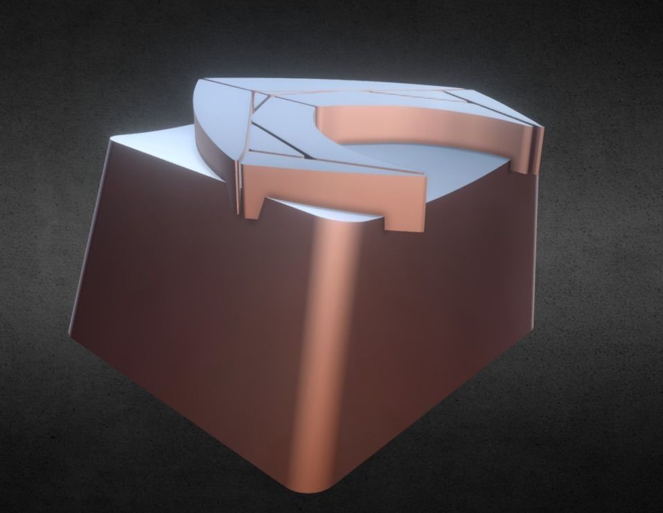 Aqua Man Keycap 3D print model_4