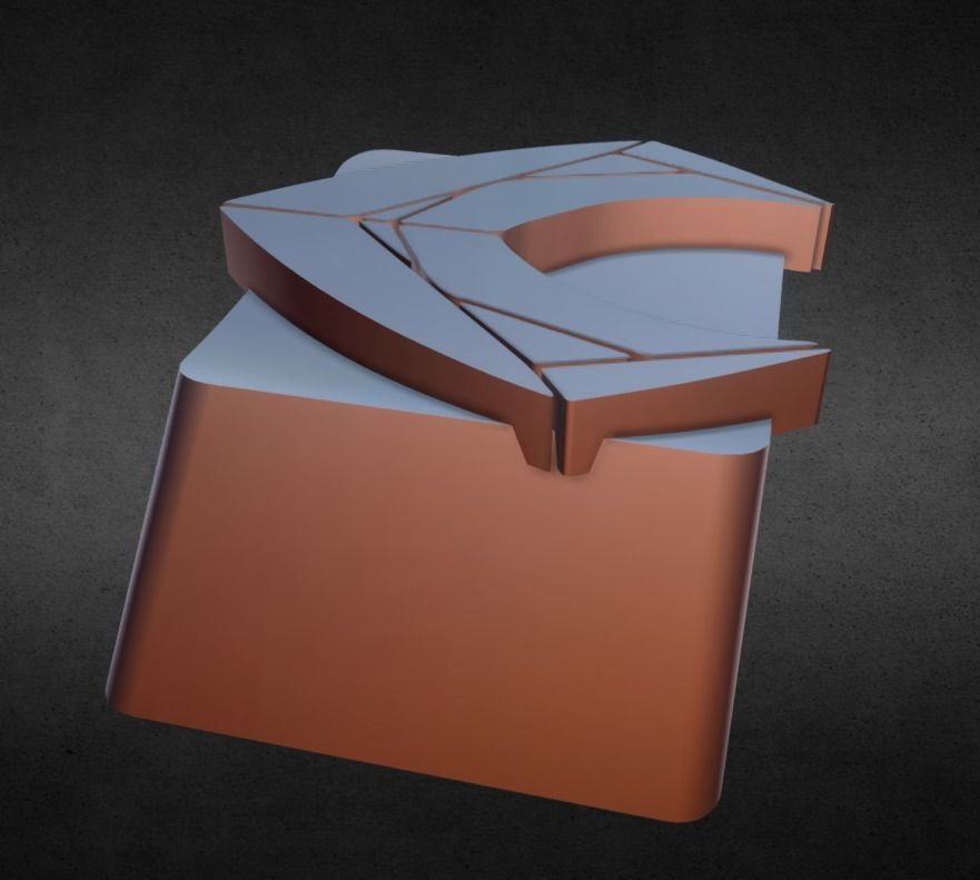 Aqua Man Keycap 3D print model_3